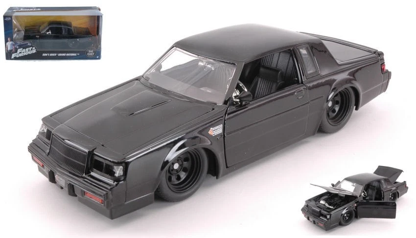 Dom's Buick Grand National Fast & Furious Black 1:24 Model JADA TOYS - Immagine 1 di 1
