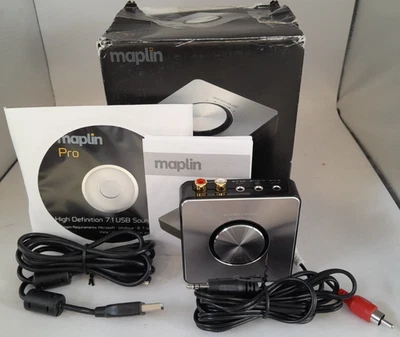 Maplin Pro High Definition 7.1 USB Soundkarte Code A01NC Originalverpackt A74 G247 - Bild 1 von 4