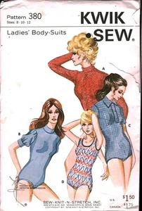 380 Vintage Kwik Sew Schnittmuster Misses 80er Bodys Freizeit OOP UNGESCHNITTEN 8-12 - Bild 1 von 2