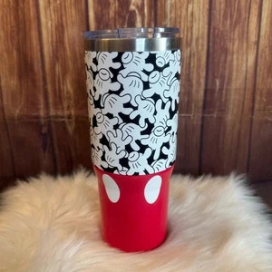 Niedliche Cartoon Maus Edelstahl Becher Rot & Schwarz 30oz - Bild 1 von 10