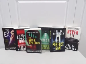 Freida Mcfadden Book Lot: Never Lie~The Ex~Perfect Son~Locked Door~Inmate~& more - Imagen 1 de 2