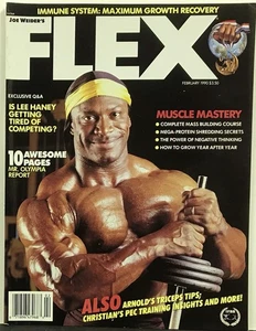 FLEX bodybuilding muscle magazine February 1990 Lee Haney. - Bild 1 von 1