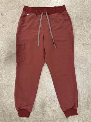 FIGS Women Scrub Pants Size L (32x29) Red HW Zamora Jogger PO#3088 Tapered - Image 1 of 4