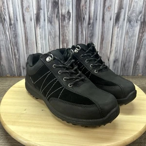 Hotter Walking Shoes Womens 8.5 GTX-EEE Black Leather Goretex Waterproof Comfort - Picture 1 of 7