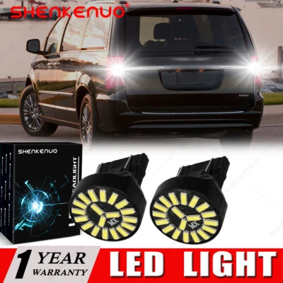 Para Chrysler Town & Country 1996-2016 3157 Blanco LED Retroceso Bombillas Foto 1 de 4