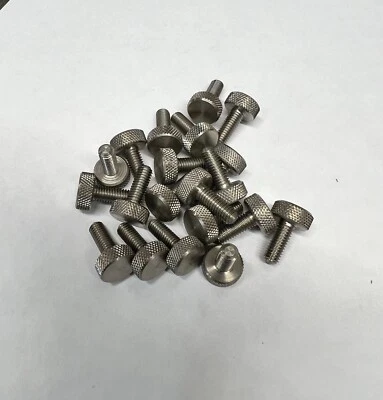 SPERRY AUTOMATICS CO Knurled Thumb Screw Stainless Steel 10-32 Thread 1/2 length - 20 Pieces - 7135