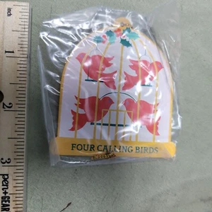 VINTAGE AVON~TWELVE DAYS OF CHRISTMAS ORNAMENT~FOUR CALLING BIRDS~NEW! - Picture 1 of 5