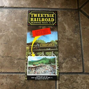 Tweetsie Railroad Travel Brochure Blowing Rock NC Old Western Town Vintage - Picture 1 of 12
