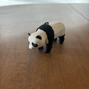 Vintage Panda Bear Pier 1 ornamento in cartapesta fatto a mano con corda lungo 3-1/4" - Foto 1 di 4