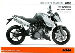 2008 KTM 990 Superduke Motorcycle Owners Manual Paper - Picture 1 of 1