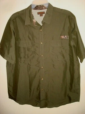 Big Men's Outdoor Shirt Northwest Territory Olive Size XXLT New - Image 1 of 2