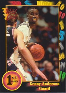 1991-92 Wild Card Basketball #96B Kenny Anderson COR/(1990-91 stats)