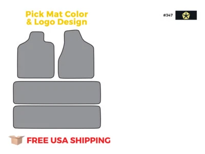 FITS 1996-2000 Chrysler Town & Country 2pc Frts & 2 Runners Floor Mat 4pc Cutpil - Изображение 1 из 3