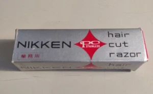 Vintage Nikken Hair Cut Razors Box of 10 New Old Stock Collectible Advertising - Picture 1 of 4