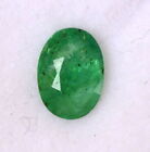 Certified Natural Emerald Oval Cut 6.75x5 Mm 0.60 Cts Untreated Loose Gemstone