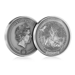 The Vikings Collection Limited Edition 0.5 oz Solid Silver Coin - Yggdrasill - Picture 1 of 3