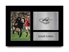 Jonah Lomu Signed Pre Printed Autograph A4 Photo Display Gift For a Rugby Fan