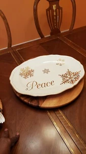 18" Oval Serving Platter Season of Glory by CRACKER BARREL - Imagen 1 de 8