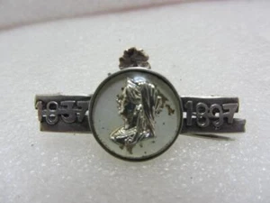 HM Silber Queen Victoria 1837-1897 Diamant Jubiläum Brosche, Birmingham 1896 - Bild 1 von 3