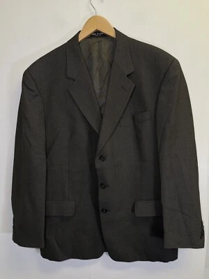 Alfani Wool Blend Blazer Mens 43R Black/Brown Jacket Sports Coat 3 Button - Image 1 of 4