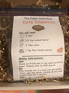 Keto Brownie Mix - 9 Brownies - 1 Net Carb- Sugar Free-Gluten-free,Low Carb