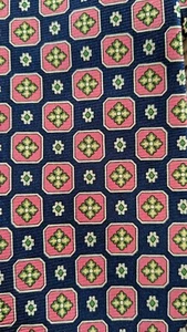 Corbata de cuello DOLCE & GABBANA 100 % seda geométrica de lujo atemporal diseñador preppy - Imagen 1 de 4