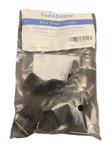 Feel At Home bed sheet straps New Opened Package - Picture 1 of 2
