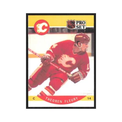 1990 Pro Set Theoren Fleury Calgary Flames #33 - Image 1 of 3
