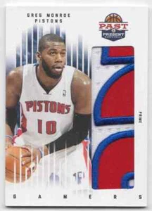 2011-12 Panini Past & Present Gamers Materals Prime Greg Monroe #35 - Zdjęcie 1 z 2