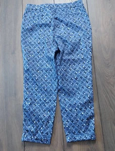 Zenergy Chico's Gr. 2 (L/12) Knöchelhose Kreis blau Baumwolle/Nylon/Elasthan Mischung - Bild 1 von 8
