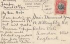 Panama 1912: post card Jamaica, country village, Ancon to London