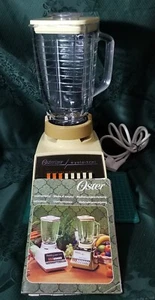 FRULLATORE MIXER OSTER OSTERIZER BLENDER 8 VELOCITÀ ANNI '70 U.S.A DA COLLEZIONE - Foto 1 di 22