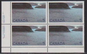 1986 Canada SC# 1084 LL National Park Plate No.1 CBN Plate Block M-NH Lot# 1827 - Picture 1 of 1