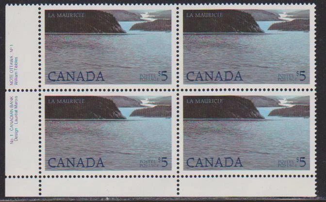 1986 Canada SC# 1084 LL National Park Plate No.1 CBN Plate Block M-NH Lot# 1827 - Image 1 of 1