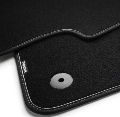 GENUINE VW TIGUAN ALLSPACE FLOOR MATS 2018 2024 VELOUR CARPET R-LINE NEW CAR SET - Image 1 of 3
