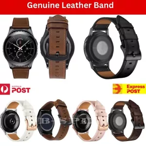 Genuine Leather Watch Band Strap For Samsung Galaxy Watch 7 6 5 4 40 42 44 46mm - Picture 1 of 33