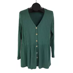 Lane Bryant V-Ausschnitt Tunika Pullover Damen Übergröße 14/16 grün Urlaub Strick - Bild 1 von 10