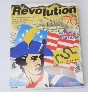 Revolution 76 Britannica 3.5" 5.25" Floppy Big Box IBM PC DOS Game - Picture 1 of 7
