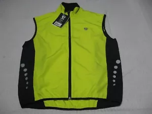 Pearl Izumi MENS LARGE Cycling/Bicycle Neon Yellow Zephrr Barrier Vest NEW! - Picture 1 of 9