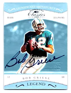 2001 Donruss Classics - Significant Signatures #175 Bob Griese (AU) - Picture 1 of 2