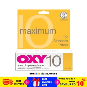 10 Tubes x 25g OXY 10 Acne Pimple Medication maximum For Stubborn Acne - Picture 1 of 8