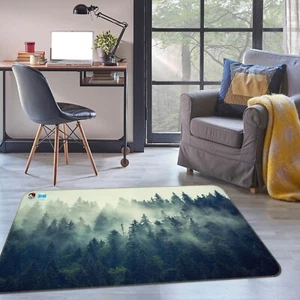 3D Nebliger Dichter Wald H5148 Mat Elegant Foto Teppich Wolldecke Erin 2023 - Picture 1 of 5