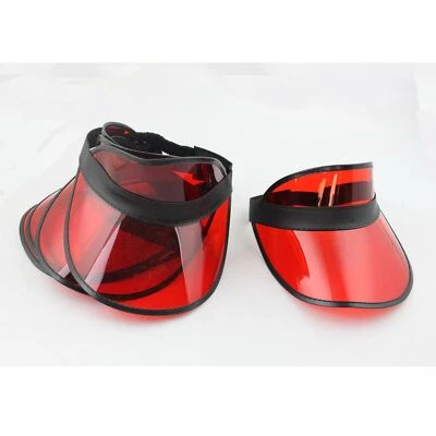 5x Schildmütze B-Ware Retro Poker Visor rot-schwarz Cap Schirm Mütze 80er Rave - Bild 1 von 4
