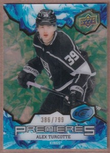2021-22 Upper Deck Ice Green #179 Alex Turcotte RC /799 - Los Angeles Kings