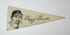 1950 American Nut & Chocolate Baseball Pennant Pin (F150) Dizzy Trout Tigers
