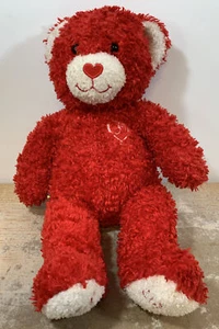Build a Bear rot-weißer Hugs And Kisses Bär 16 Zoll Plüsch - Bild 1 von 3