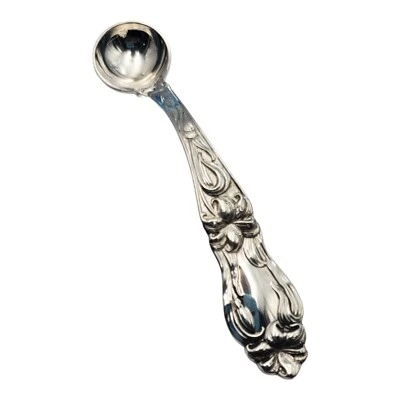 Cucharón mostaza de plata esterlina Lily de Frank Whiting hecho a medida Foto 1 de 4