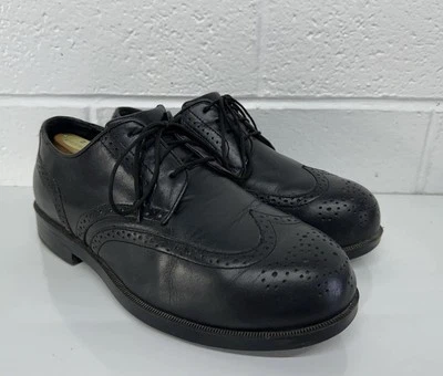 Zapatos cómodos Drew Clayton punta de ala para hombre talla 10,5 6E negros Oxford 40454-14 Foto 1 de 4