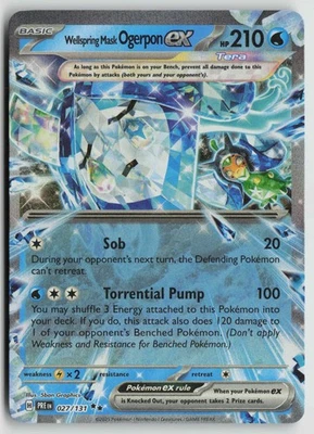 Wellspring Mask Ogerpon ex - Double Rare SV: Prismatic Evolutions 027/131 NM - Image 1 of 2