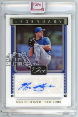 Max Scherzer 2022 Panini Three and Two Legendary cartão de autógrafo #LS-MS 7/10 - Imagem 1 de 2